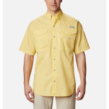 Columbia PFG Bonehead Short Sleeve, Camisa Naranjas Para Hombre | 340521-FDW